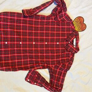 Janie and Jack Red Plaid Shirt